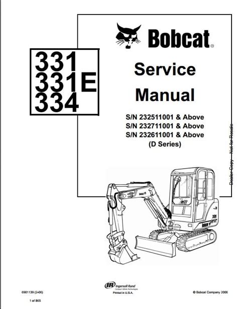 Bedienungsanleitung für bobcat minibagger 331 331e 334 232511001 232611001. - Problèmes fondamentaux de la démocratie suisse.