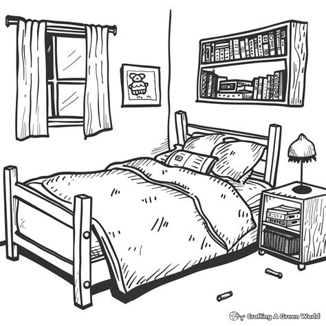 Bedroom Coloring Shee