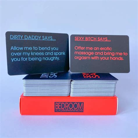 Bedroom Commands Card Sex Game