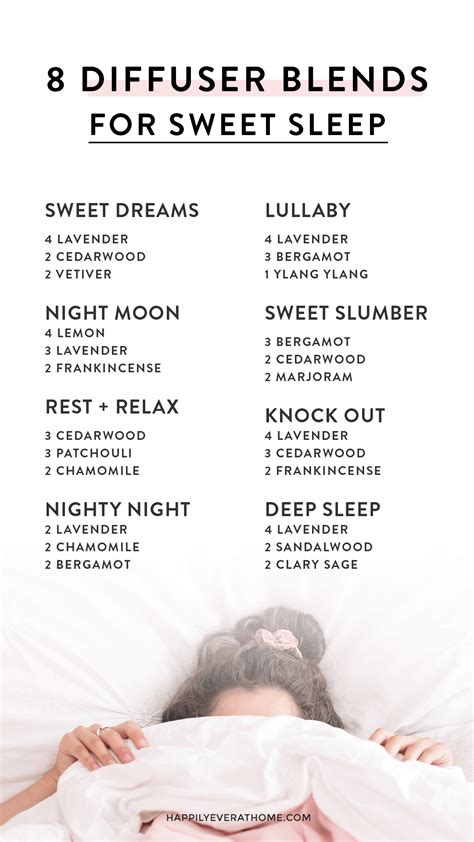 Bedtime Therapy Sleep Essential Oil Blends for Diffuser