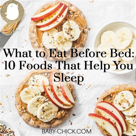 Bedtime snacks to help you sleep. Avoid eating large meals two to three hours before bedtime, and instead, try a light snack 45 minutes before bed if you're still hungry Don't skip brekkie or eat at irregular times on a daily basis 