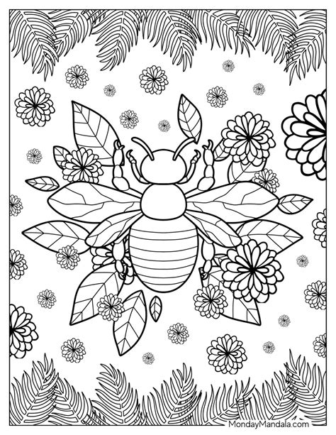 Bee Coloring Shee