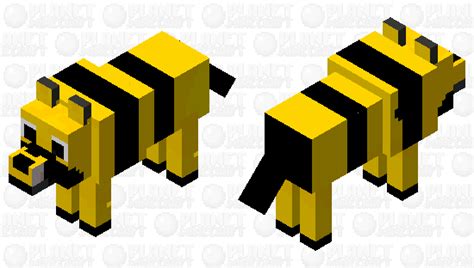 Bee Wolf Minecraft Mob Skin