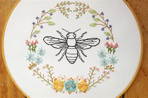 Bee and Themed Hand Embroidery Patterns