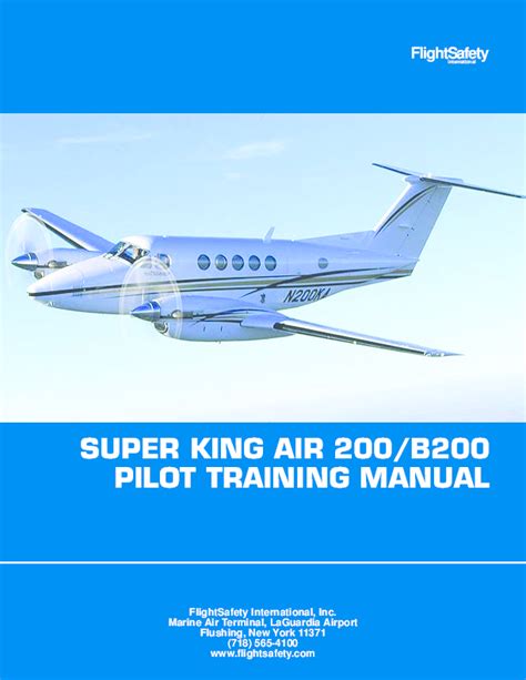 Beechcraft king air 200 training manual. - Literatura americana de nuestros días (páginas efímeras).
