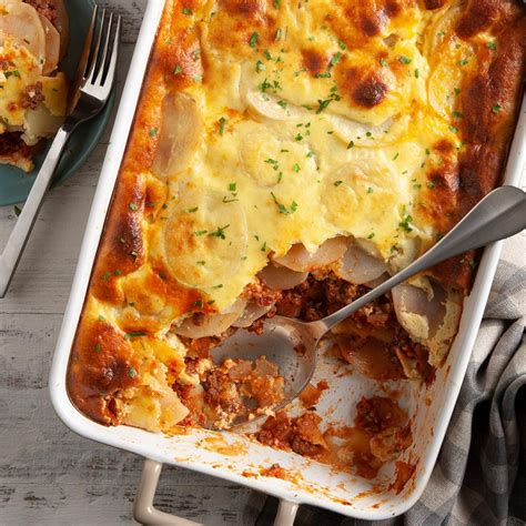 Beef and Potato Casserole Recipe (Greek Moussaka) …