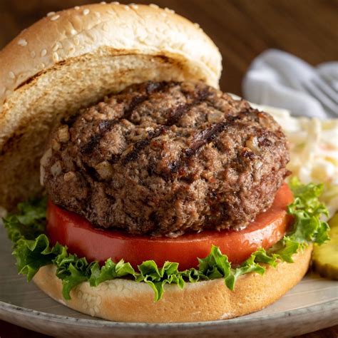 Beef hamburger. The Best Burger Seasoning is Kosher Salt . As with all meats, coarse salt, or kosher salt, is the best bet for seasoning ground beef. The large granules allow for the most control and deliver on the promise of enhancing the flavor of the final burger. Plan for about 3/4 teaspoon coarse salt per pound of ground beef. 