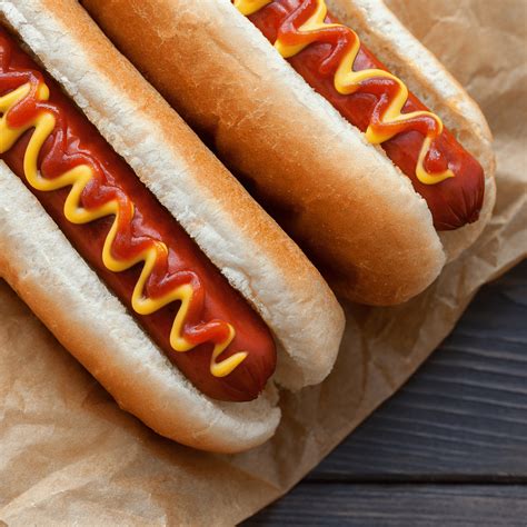 Beef hot dog. According to the company, "Impossible Hot Dogs account for 84% less greenhouse gas emissions, 77% less water and 83% less land than an animal … 