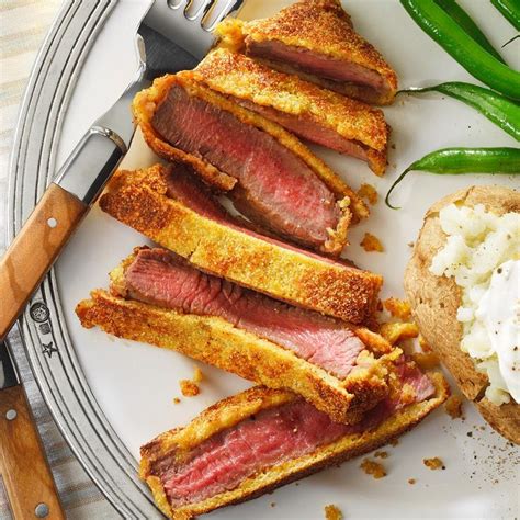 Beef ranch steak. Place cube steaks on plate and spray the tops of the steaks with cooking spray, season with Montreal Steak Seasoning on one side. Place steaks seasoned side down in a single layer in the air fryer basket, spray with cooking spray and season with seasoning. Cook at 380° for 6 minutes, flip over and cook another 3-4 minutes or until … 