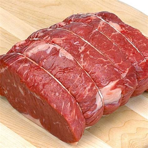 Beef strip loin roast. The split strip roast comes from cutting a whole strip loin lengthwise, instead of into strip steaks. The two resulting long roasts are similar in shape to tenderloin, but boast the robust flavor and substantial texture of strip steak. Best when cooked whole, then sliced. 