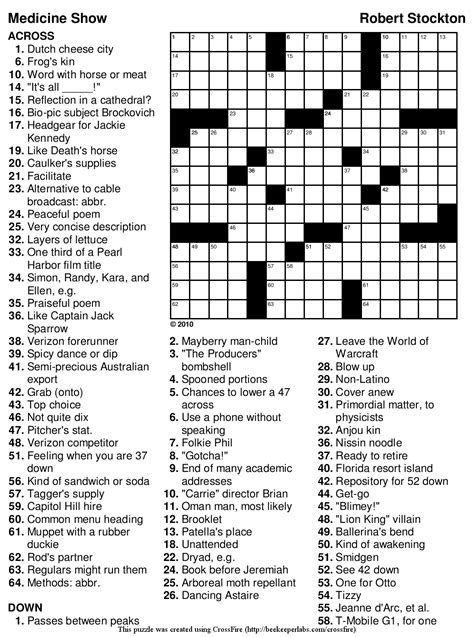 Beekeeper Crosswords
