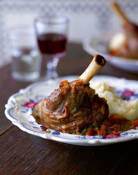 Beer Braised Lamb Shanks - Whatsinthepan