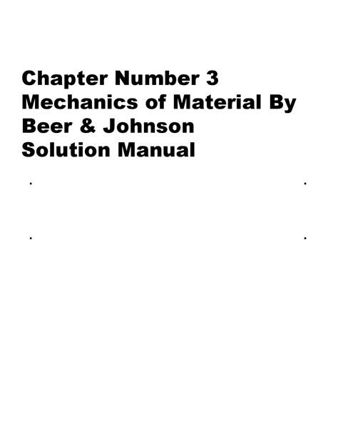 Beer and johnston dynamics solution manual chapter 3. - Lettre ouverte à un jeune homme sur la conduite de la vie..