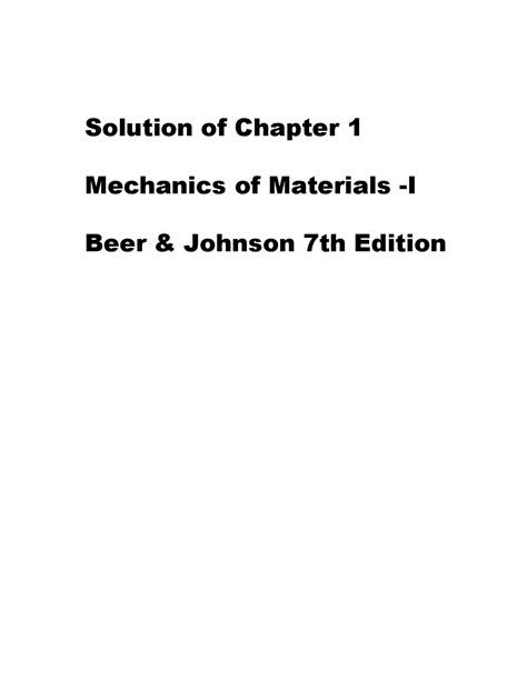 Beer mechanics of materials solutions manual. - Histoire de l'europe au xixe siècle.