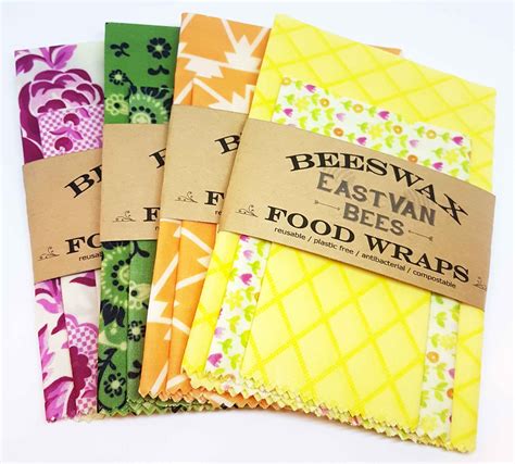 Beeswax food wrap. Reusable Beeswax Wrap - 9 Pack Beeswax Wraps for Food, Eco-Friendly Beeswax Food Wraps, Bread Sandwich Wrapper - Organic, Sustainable, Zero Waste, Reusable Plastic-Free Food Storage Wrap, 1XL, 3M, 5S 4.5 out of 5 stars 431 
