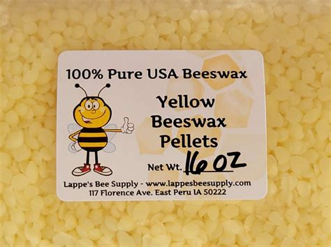 Beeswax for sale lappes bee supply. 100% Pure Beeswax For Sale - Lappe's Bee Supply is an West Virginia supplier of 100% pure beeswax. We have filtered and raw beeswax available in pellets, granules, beads, pastilles, chips, pearls; 1 pound blocks and in bulk 35 to 40 pound blocks. Yellow and white beeswax can be used in candle making, lubrication for archery bow strings, lip ... 