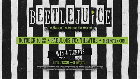 Beetlejuice coming to Fabulous Fox Theatre October 10-22