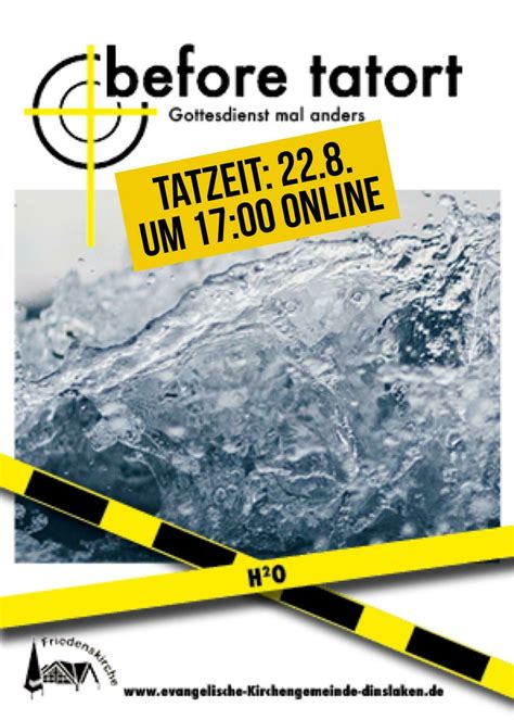 Before tatort dinslaken.  &bdquo;before Tatort&ldquo;-Gottesdienst und ...