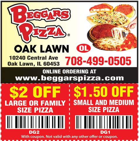 Beggars pizza coupon valpak. Save up to 50% at Local Restaurants Businesses in Chicago, IL with Free Coupons from Valpak. Local Coupons Coupon Codes Grocery Special Offers Advertise With Us search. Find your savings. favorite_border. home ... beggars pizza 1.2 Miles Away More Locations Nearby buy 1 entree + 2 drinks, get 1 entree free bulldog ale house 1.2 Miles Away ... 