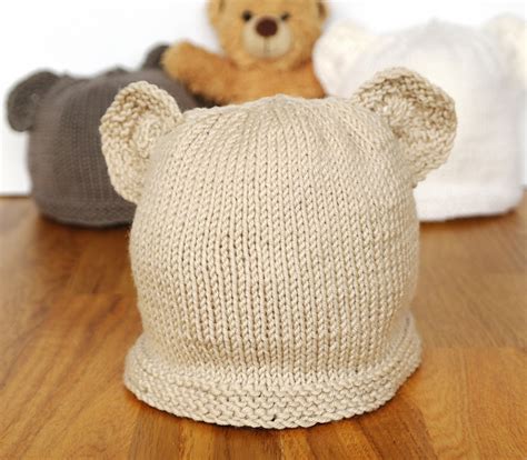 Beginner Baby Bear Hat Knitting pattern by Sproglets Kits