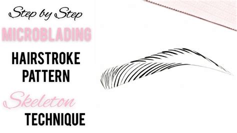 Beginner Microblading Hairstroke Pattern using Skeleton Technique