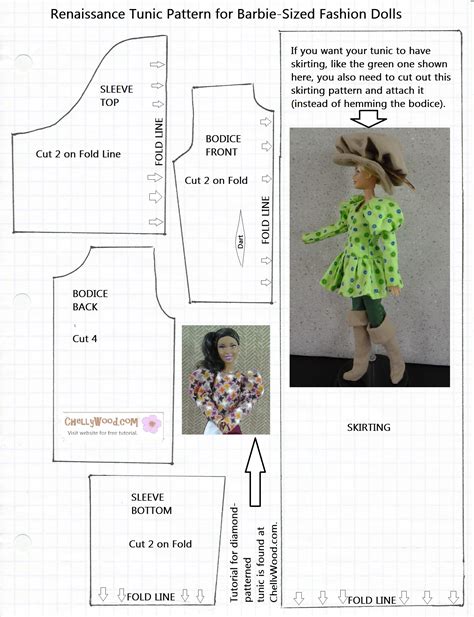 Beginner Printable Barbie Clothes Patterns