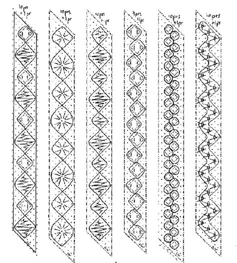 Beginner Printable Bobbin Lace Patterns