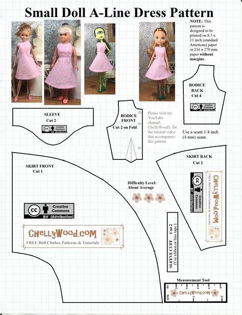 Beginner Printable Doll Clothes Patterns