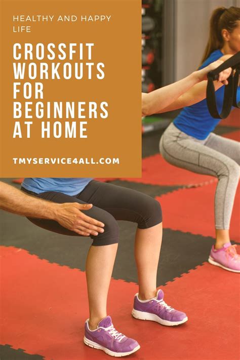 Beginner crossfit workouts. Sets: 5. Reps: 10. Rest: None. Stand with your feet more than shoulder-width apart and hold a barbell across your upper back with an overhand grip – avoid resting it on your neck. Hug the bar ... 