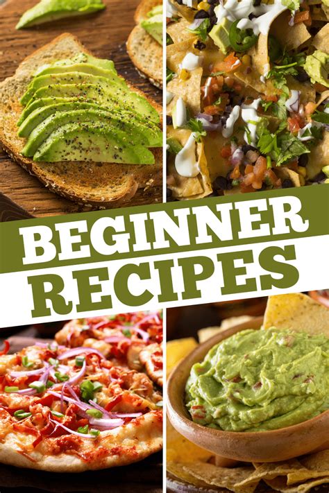 Beginner recipes. Mar 11, 2024 · These simple dinners range from kid-friendly fare, like cheesy chicken nachos, to sophisticated dishes, like glazed salmon with broccoli rice. Plus, each recipe requires 35 minutes or less of hands-on work. Get ready to prepare a delicious meal on a busy weeknight and spend more time out of the kitchen. 01of 85. 