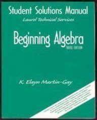 Beginning Algebra Gay, Martin 9780130872098 eBay