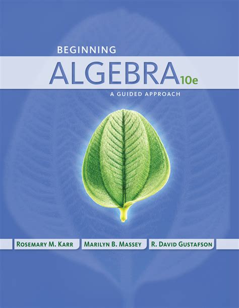 Beginning algebra a guided approach by rosemary karr. - Manuale delle soluzioni per accompagnare i fondamenti dell'analisi matriciale con le applicazioni.