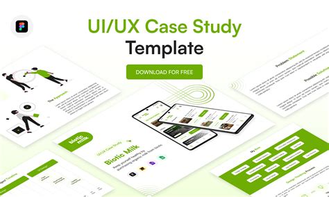 Behance case study template.  825 825 appreciations for UI UX Case Study Temp...