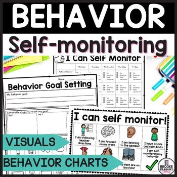 Behavior Goal Setting and Selfmonitoring Behavior Visuals and Charts