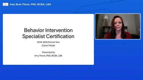 Behavior Intervention Specialist Certificate Program