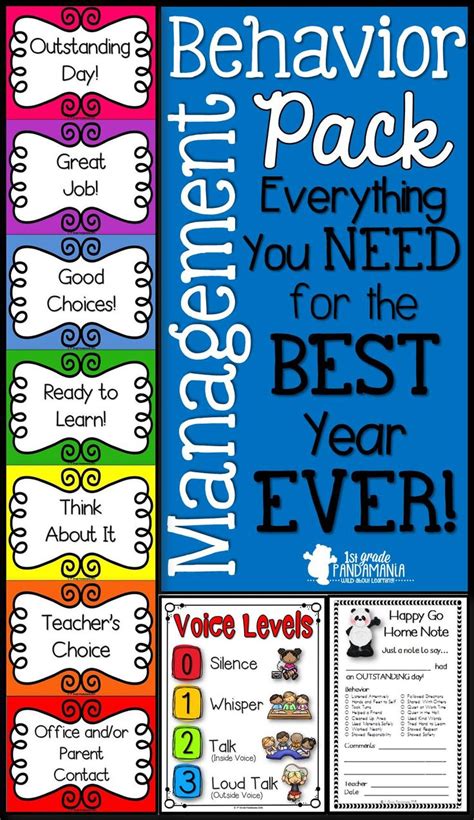 Behavior Management Supplemental Packet for Clip Chart. This Positive