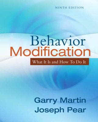 Behavior Modification Martin 9th Edition