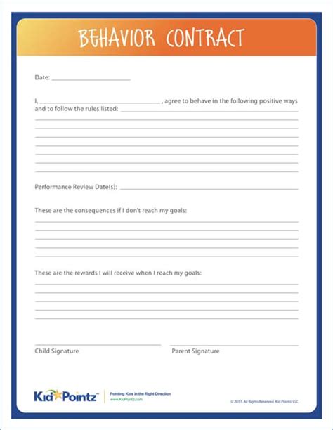 Behavior contract001ap