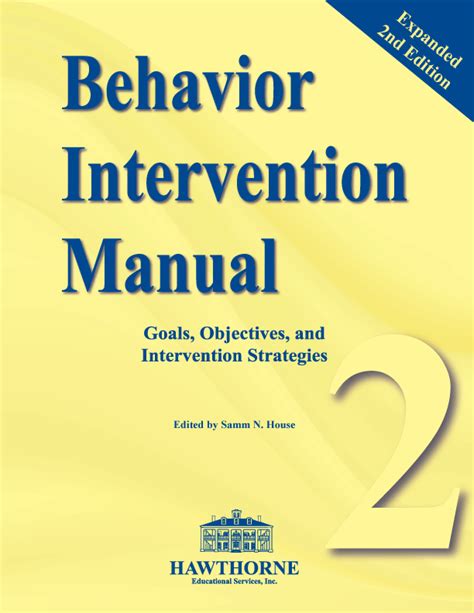 Behavior intervention manual hawthorne educational service. - Pre cis pour les inte resse s aux fonderies de romilly.