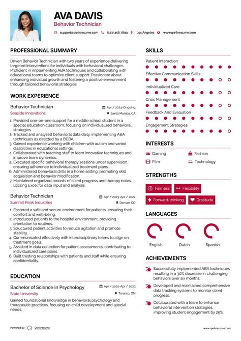 Behavior technician resume sample.  Nov 19, 2025 · A complete guide to writi...