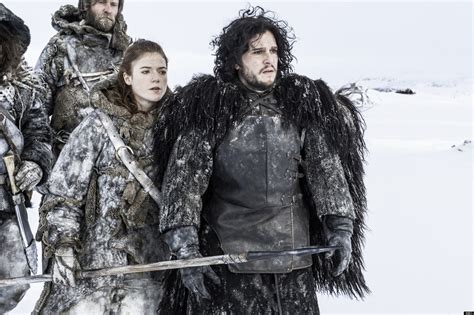 Behind Jon Snow And Ygritte