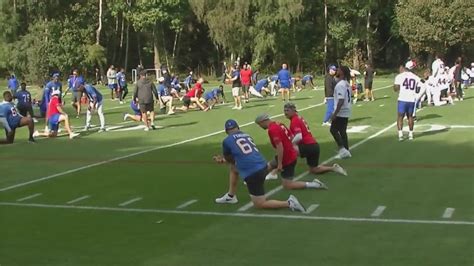 Behind the scenes at the Bills' practice field in London