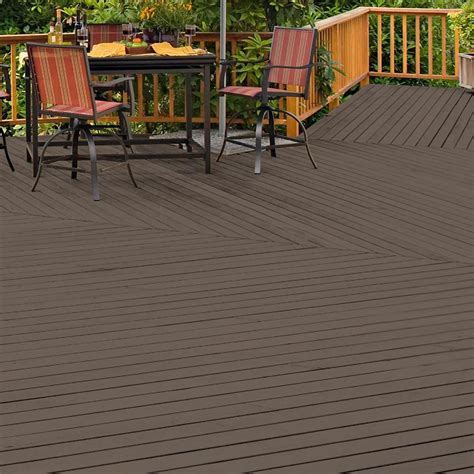 BEHR PREMIUM ADVANCED DECKOVER resurfaces properly prepared weathered wood and concrete and features even better adhesion and cracking resistance. This latest formula utilizes an advanced 100% acrylic resin to create a durable waterproof coating for your tired and worn out deck while rejuvenating its look.