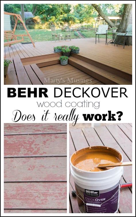 Behr deckover reviews. The Behr Deck Over reviews Dan is talking about tell the tale. The deck over will peel. Realize that wood expands and contracts with changes in humidity. This means the thick coating needs to constantly stretch. Free … 