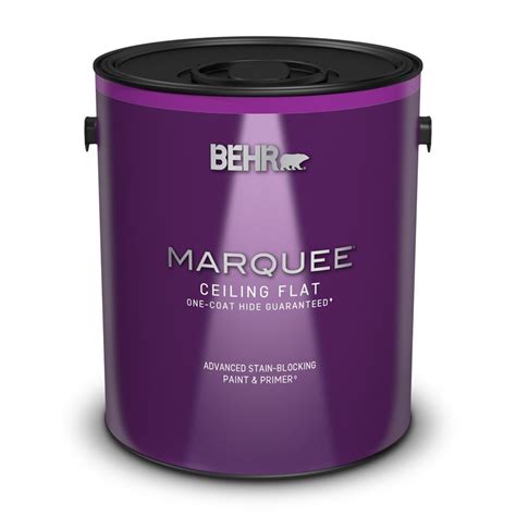 Behr's most advanced ceiling paint features guarantee
