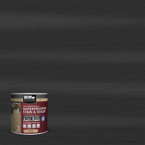 Get the protective qualities of a durable, weather-resistant stain without sacrificing the style of dye when you choose BEHR PREMIUM ® Semi-Transparent Decorative Concrete Stain. This acid-free formula is great on horizontal surfaces, and our selection of 18 custom colors lets you bring the look of natural stone to your home.. 