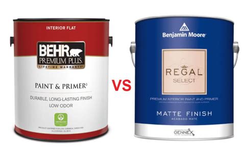 Behr, Valspar, and Sherwin-Williams are argua