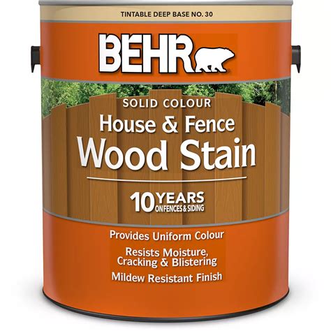 Behr wood stain fence. Transparent Wood Finishes. The 100% acrylic formula creates a clear finish that seals out the elements and the sun's harmful UV rays, for up to 4 yrs. on decks and up to 6 yrs. on fences and siding. 