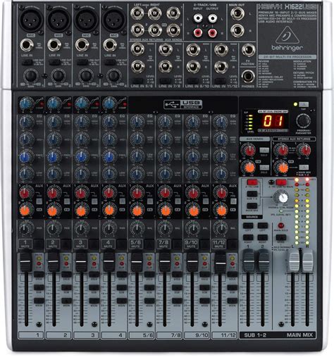 Behringer X1622USB Premium 16-Input 2/2-Bus Mixer, 24-Bit