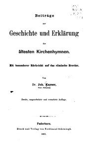 Beiträge zur geschichte und erklärung der ältesten kirchen hymnen. - Hatchet by gary paulsen study guide.